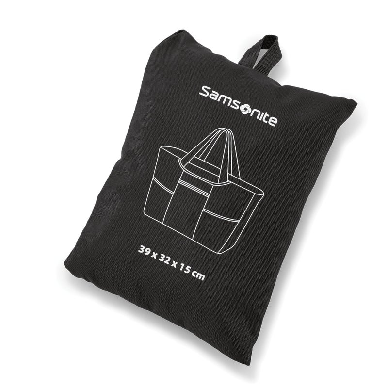 Samsonite Foldaway Packable Tote Sling Bag, Black, One Size - Image 3